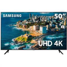 Smart TV Samsung 50 UHD 4K 50CU7700 Processador Crystal 4K Gaming Hub - Preto