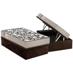 Conjunto Box Baú Solteiro: Colchão Espuma Ortobom D26 Physical Ultra R