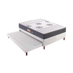 Bicama Box + Colchão Polar Espuma D45 Pérola 138x188 - Colchões Polar