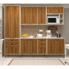 Cozinha Modulada Completa com 5 Peças e Tampo Sofia Luciane Móveis - K
