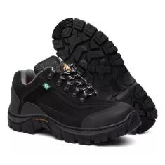 Tênis Coturno Adventure Couro Legítimo Palmilha Em Gel Super Confortáv