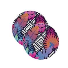 Sousplat Folhagens Geométrica - NSW, Sem base, 2 Peças