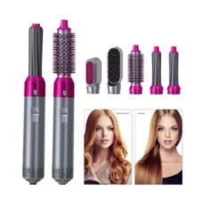 Secador De Cabelo Escova Alisadora De Cabelo 5Em1 Elétrico - Mmx