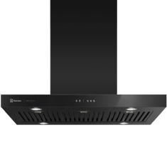 Coifa De Ilha Electrolux 90cm Preta Pro Series Com Painel Touch e Filtro Baffle 90CIV