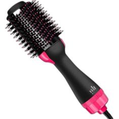 Escova Secadora Elétrica 110V Cor Preto Rosa - Desert Ecom, 110V