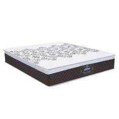 Colchão Box Casal Queen Size 158cm Molas Ensacadas Soft Pillow New York Marrom - Gazin