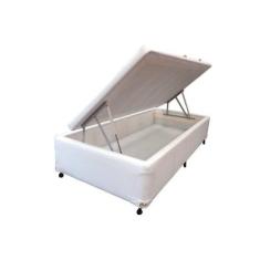 Cama Box Baú Solteiro Courano White New (88x188x35) - Castor