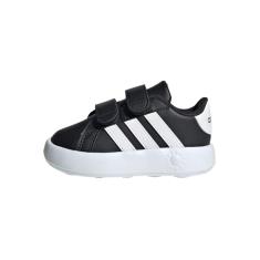 adidas Tênis masculino, Preto/branco, 22 EU