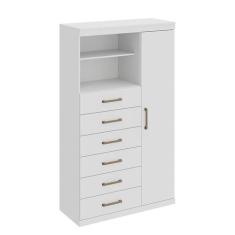 Cômoda Marabá 1 PT 6 GV Branca - Santos Andirá