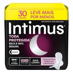 Absorvente Intimus Toda Protegida Noturno Seca Com abas 30 un