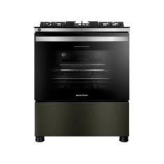 Fogão de Piso Brastemp de 05 Bocas Eclipse Collection Black Inox - BFS