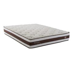 Colchão Casal Herval Mississipi com Pillow Top e Molas Maxpring 25x138x188cm – Marrom/Branco