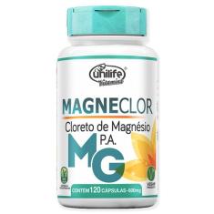 Kit 2 Cloreto De Magnésio P.A Magneclor Unilife 120 Cápsulas