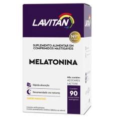 Lavitan melatonina Cimed com 90 comprimidos mastigáveis 