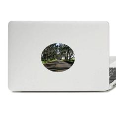 Adesivo de notebook com emblema de vinil verde da ciência da natureza
