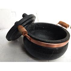 Panela De Pressão De Pedra Sabão 4 Litros