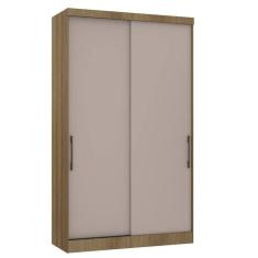 Modulo De Guarda Roupa Paris 2 Portas De Correr 3 Gavetas Avela/cinammon