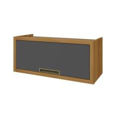 Armário Aéreo P- Cozinha Imperatriz C- 1 Porta Basculante 80cm Freijo-grafite - Nesher