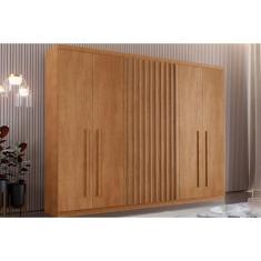 Guarda Roupa 6 Portas e 4 Gavetas Denver Naturale - Rufato