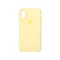 Capa de Silicone Amarelo-creme para iPhone XS Max - Original