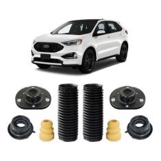 2 Kit Coxim Batente Dianteiro Ford Edge 2016 2017 2018 2019 - Qualykit