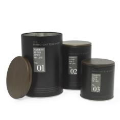 Conjunto de Latas Potes de Metal para mantimentos 3 Peças - Wincy, PRE