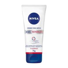 Creme para Mãos Nivea 3 em 1 Reparação 75g, 75g