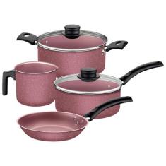 Jogo de Panelas Tramontina Turim 4 Peças em Alumínio Antiaderente Star