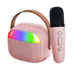 Caixa de Som Bluetooth com Karaokê Infantil e Microfone Sem Fio Potênc