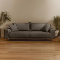 Sofá Fixo 3 Lugares Luxo 220 Cm Argos