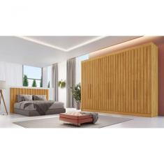 Guarda Roupa Casal 6 Portas Ripadas Potente Móveis Europa Peroba