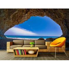 Papel de Parede Paisagens Caverna 19 - 1,00 X 2,00 - Voce Decorando