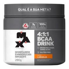 Bcaa Drink 4:1:1 280g - Max Titanium, Laranja