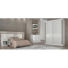 Guarda Roupa Solteiro 2 Portas 3 Gavetas Virtus -Branco - Móveis Novo 