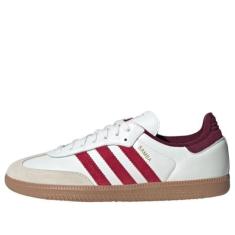 adidas Samba OG Tênis masculino, Core White/Better Scarlet/Shadow Red, 41