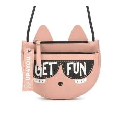 Bolsa Feminina Transversal Gatinho Up4You Bu78254 Nude