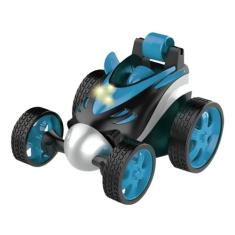Brinquedo Infantil Carrinho De Controle Remoto Gira Car 360 Azul com L