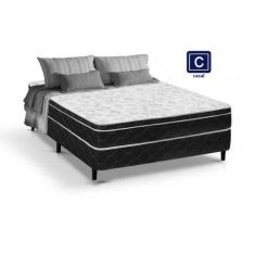 Cama Box casal SEMI Ortopédica conjugada 49x138x188 Tampo Branco - Bel