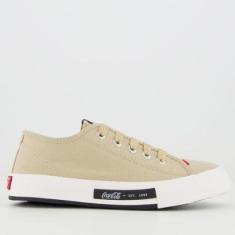 Tênis Coca Cola Daytona Feminino Bege-Feminino