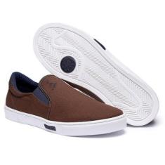Slip On Tênis Masculino Calce Fácil Lona Polo Joy Casual-Masculino