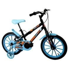 Bicicleta Colli Aro 16 Dinos Preto/azul, 16", Preto, 12