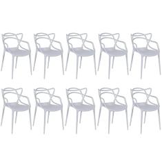 Kit 10 Cadeiras Allegra - Cinza