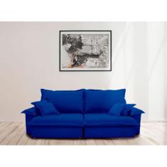 Sofá Paris 2.30m Retrátil e Reclinável Super Pillow  