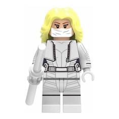 Boneco Blocos De Montar Canário Branco Arrow