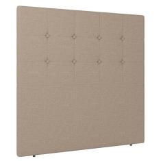 Cabeceira Cama Box Solteiro Luana 90cm Linho Bege - Abmaza