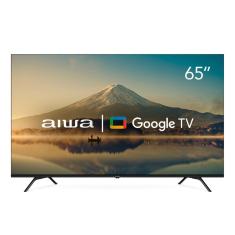 Smart TV AIWA 65” GOOGLE TV 4K Comando de voz Dolby Vision&Atmos AWS-TV-65-BL-01-A