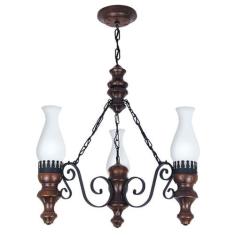 Lustre Muller Rustico 3 Lâmpadas Envelhecido 803E - LUMINARIAS MULLER