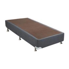Cama Box Base Universal Solteiro Suede Gray (88x188x20) - Ortobom