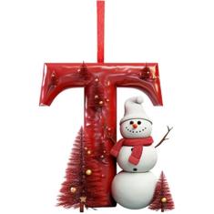 26 enfeites de letras, decoração de árvore de Natal, carta de Natal, pingente de pendurar para árvore de Natal, letras do alfabeto para árvore de Natal, artesanato faça você mesmo, enfeites de Natal