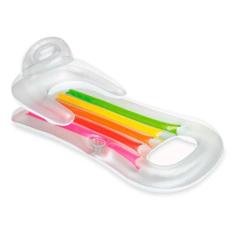 Colchão Inflável king Cool c/ Porta Copos - Intex, Transparente